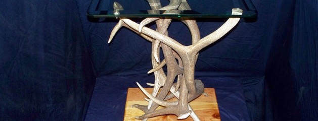 Elk Antler End Table