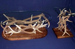 Elk Antler Coffee Table and End Table